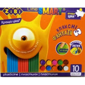 ПЛАСТИЛИН 10 кольорів, 200 г ZB.6223