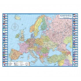 Карта Європи політична А1 (1:6000000)