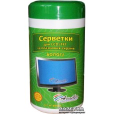 СЕРВЕТКИ для LCD/TFT і плазмових моніторів 100шт. 30661